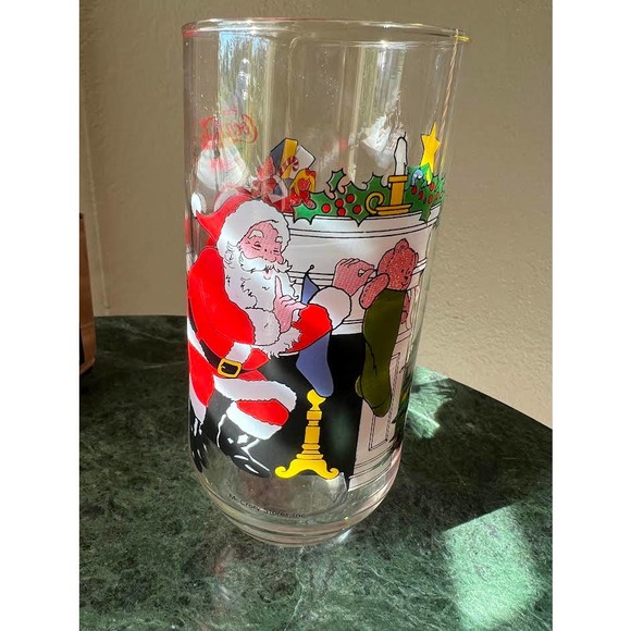 Vintage  Coca Cola McCrory Stores Santa Claus Glass - Picture 4 of 8